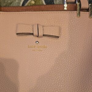 Kate Spade Blush Pink Shoulder Bag with Bowit Dows Have Some Issues